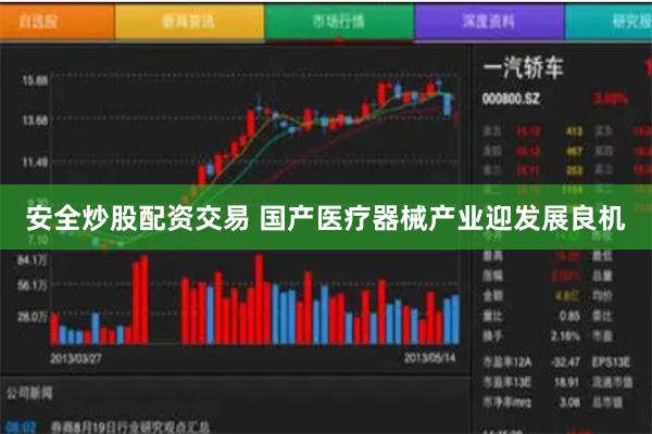 安全炒股配资交易 国产医疗器械产业迎发展良机