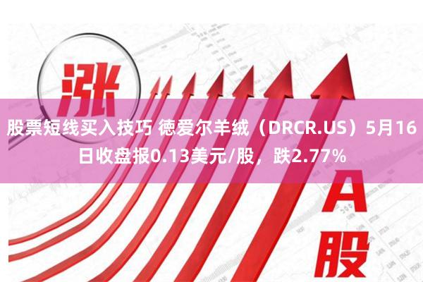 股票短线买入技巧 徳爱尔羊绒（DRCR.US）5月16日收盘报0.13美元/股，跌2.77%